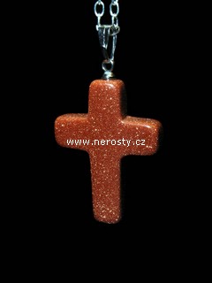 avanturín, křížek