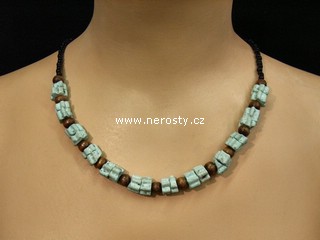 mentol náhrdelník, korálky