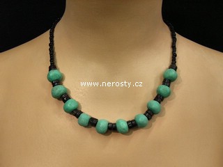amazonka náhrdelník, korálky
