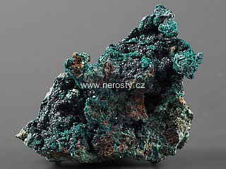 brochantit, malachit