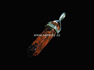 mahagonový obsidián, hexaedron