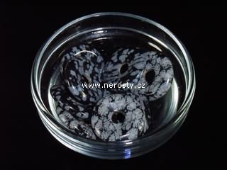 vločkový obsidián, donut