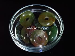 mechový achát, donut