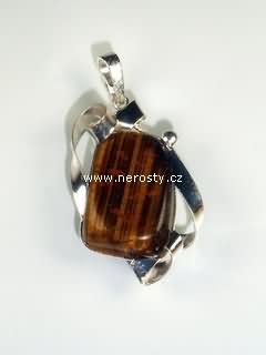tygří oko, přívěsek