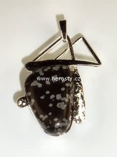 vločkový obsidián, přívěsek