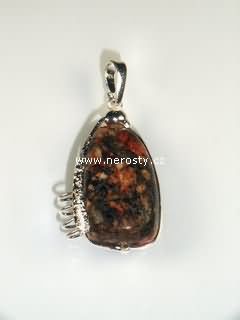 zkamenělé dřevo, přívěsek