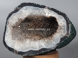 achát geoda, křišťál