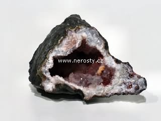 křemen geoda, baryt