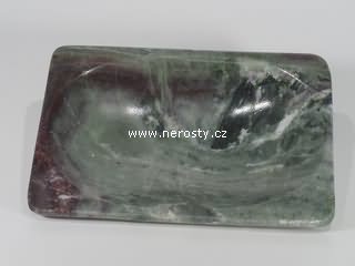 mramor, hranatý talířek