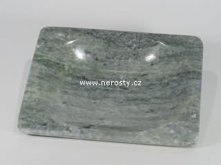 mramor, hranatý talířek