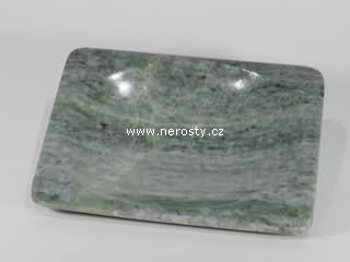 mramor, hranatý talířek