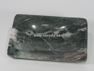 mramor, hranatý talířek