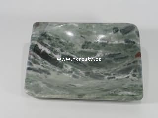 mramor, hranatý talířek