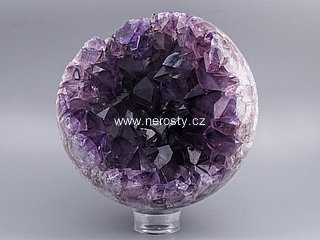 ametyst s krystaly, koule