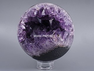 ametyst s krystaly, koule