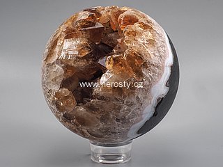 citrín s krystaly, koule
