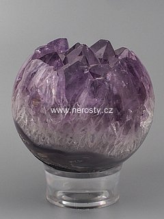ametyst s krystaly, koule