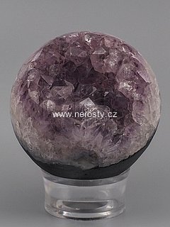 ametyst s krystaly, koule