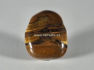 tygří oko, vrtaný kámen