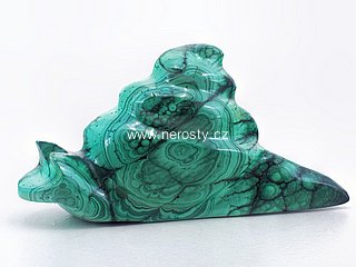 malachit, hlemýžď