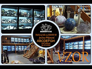 speciální dárkový šek