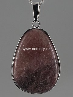 lepidolit, přívěsek