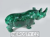 malachit, nosorožec