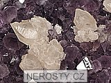 ametyst, kalcit