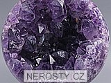 ametyst s krystaly, koule