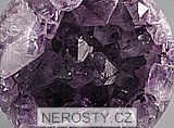 ametyst s krystaly, koule