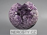 ametyst s krystaly, koule