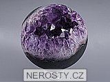 ametyst s krystaly, koule