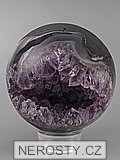 ametyst s krystaly, koule