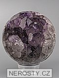 ametyst s krystaly, obrázek minerálu