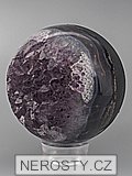 ametyst s krystaly, koule