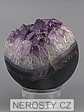 ametyst s krystaly, koule