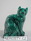 malachit, kočka