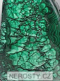 malachit, volný tvar